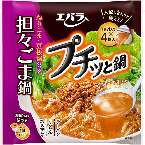 Ebara Tantan Sesame Hot Pot Base 40g*4 pcs 1 pack