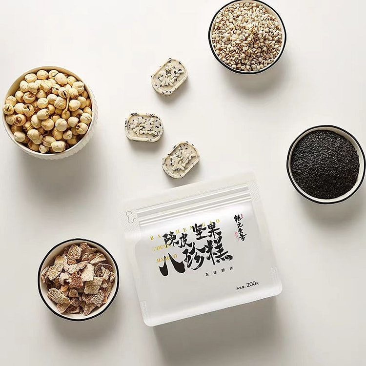 乾元壹号 陈皮坚果八珍糕 0添加蔗糖健康零食糕点 200g*1袋