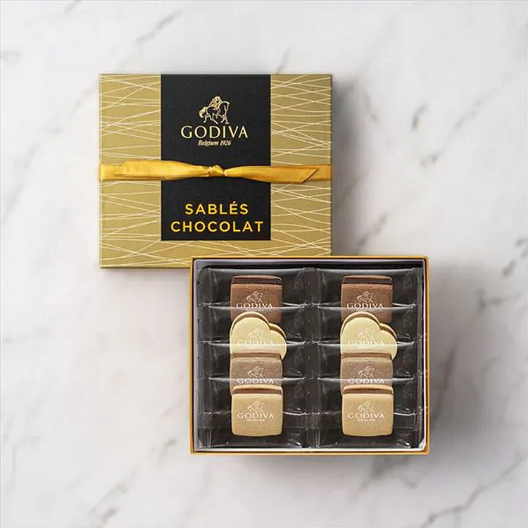 GODIVA 巧克力夹心酥饼  8枚装