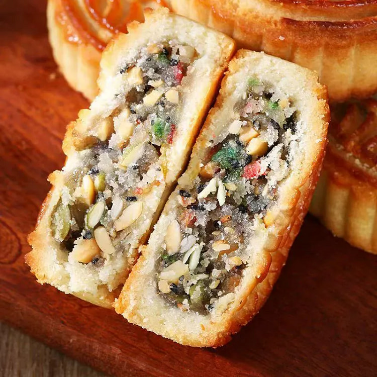 Five pieces of Northeast Five-Nuts Mooncake 500 g