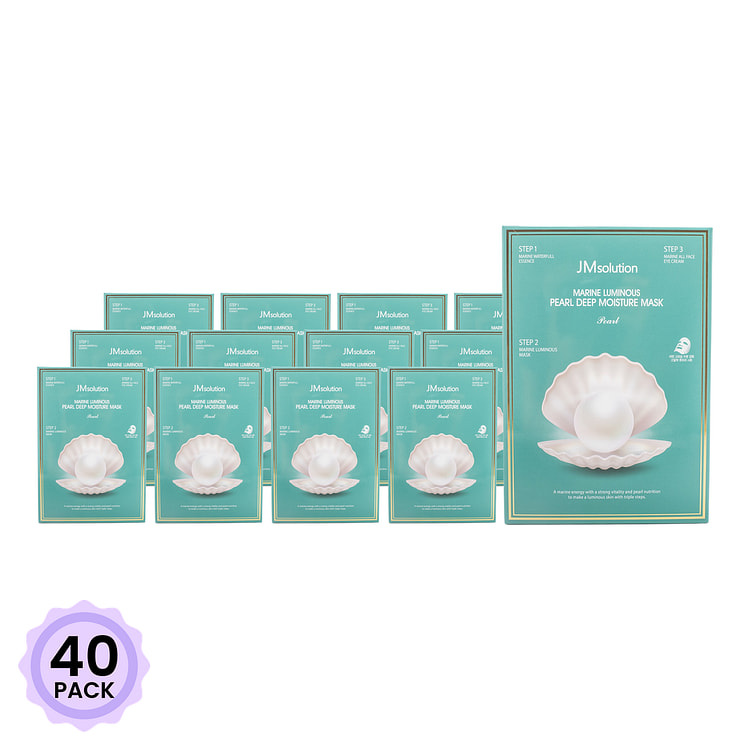 JM Solution 海洋珍珠三步曲面膜 补水保湿面膜 10片 1 盒*40 包