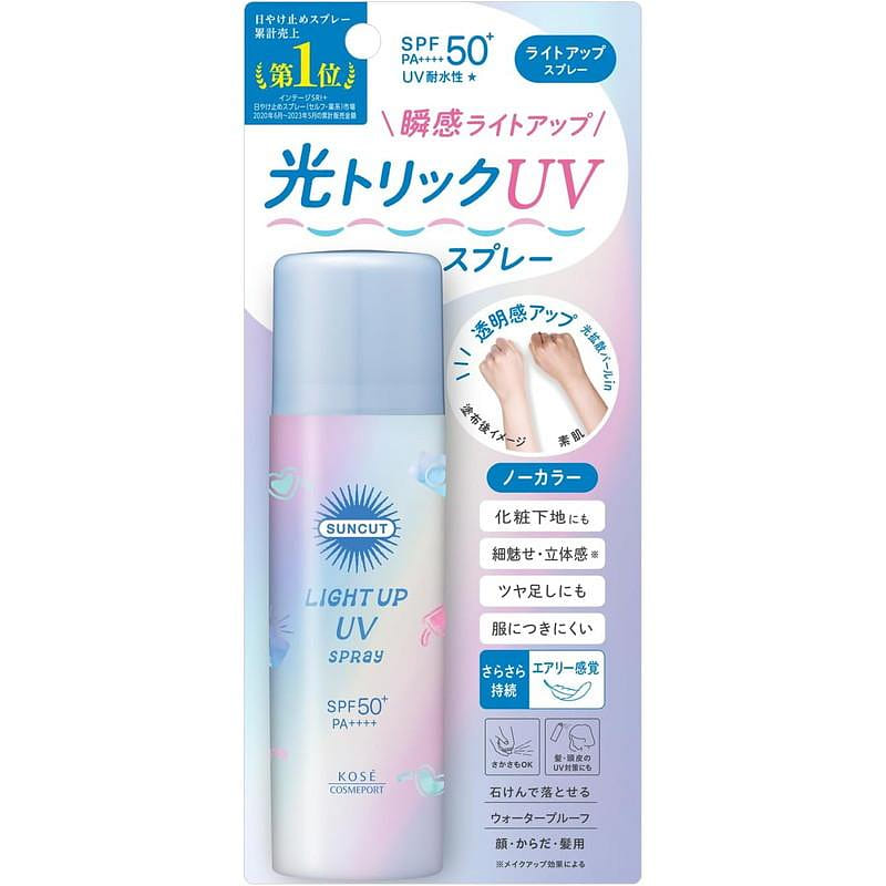 KOSE SUNCUT Light Up UV Spray(Clear Floral Scent) 60 g