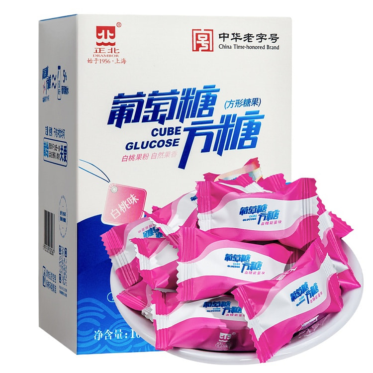 正北葡萄糖方糖白桃味100g*1盒 100 克