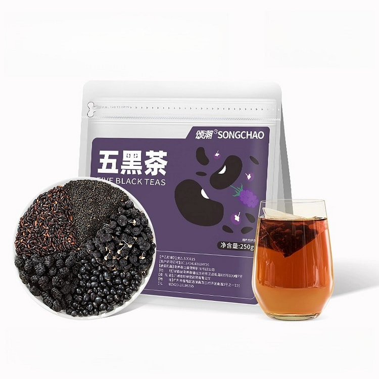 颂潮五黑茶250g*1袋 250 克