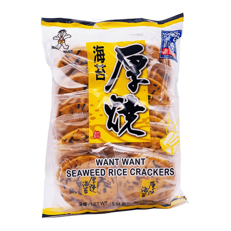 WANT WANT Seaweed Rice Crackers 5.64 oz 160 g