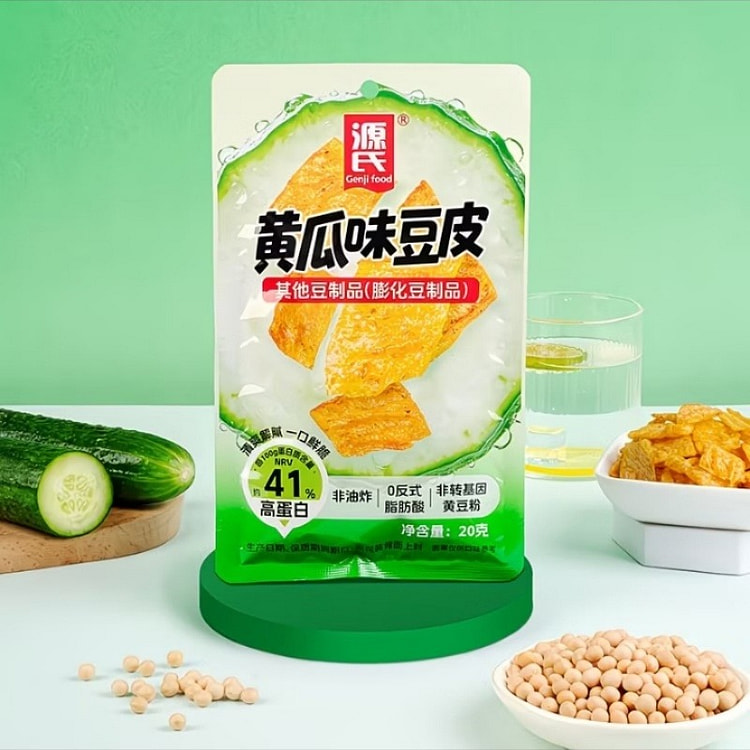 Genji Cucumber Flavored Tofu Skin Spicy Snack 100 g