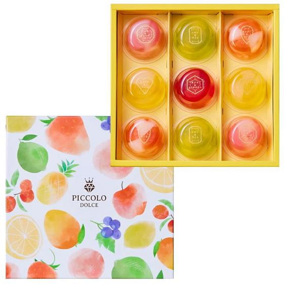 中岛大祥堂 水果果肉果冻 9个 1 盒