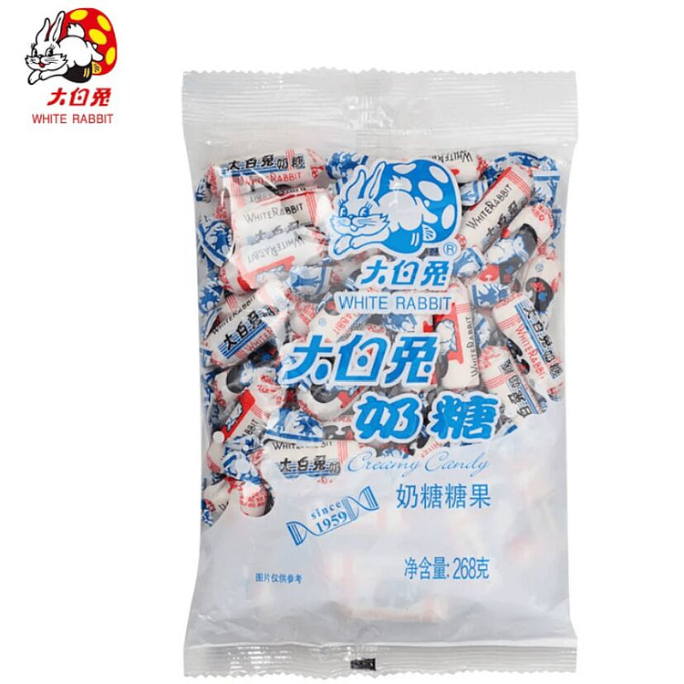 White rabbit original milk candy 268g 268 g