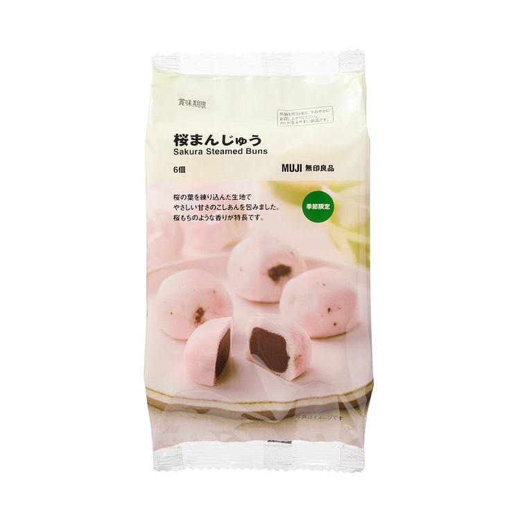 无印良品 樱花馒头 6枚 1 包