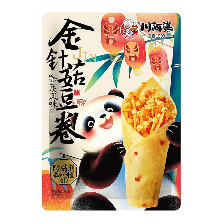 川阿婆金针菇豆卷236g 236 克