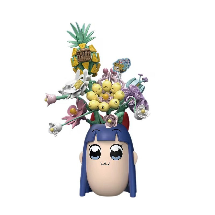 Building Block Bouquet Vase/Eternal Flower/Assembling Toy/-Pipi Flowerpot