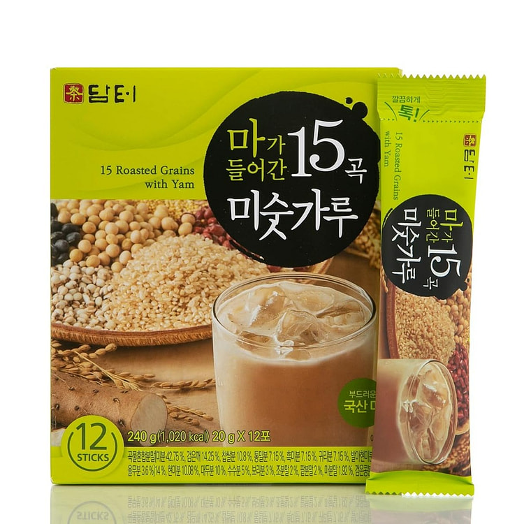 Damtuh韩国山药杂粮粉 15种烤制谷物早餐饮品 1 份