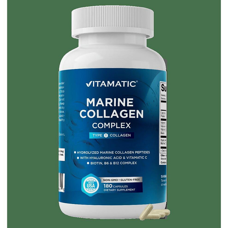 Marine Collagen Complex Type I - 180 Capsules 1 each