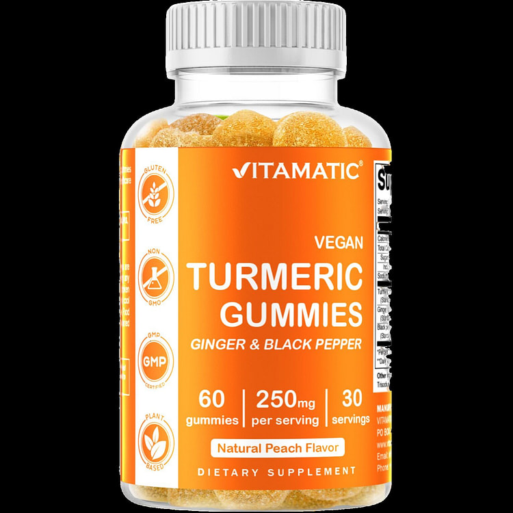 Turmeric Ginger with Black Pepper - 60 Gummies