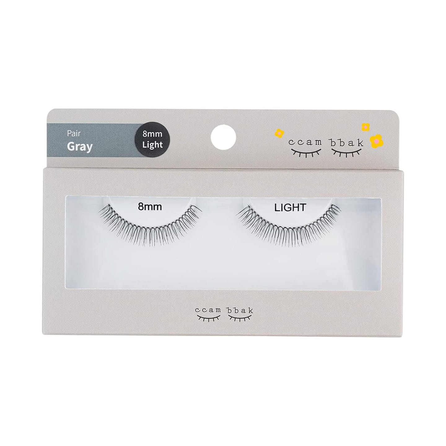 Ccam Bbak pair 8mm Lashes Extension-thick 1 each