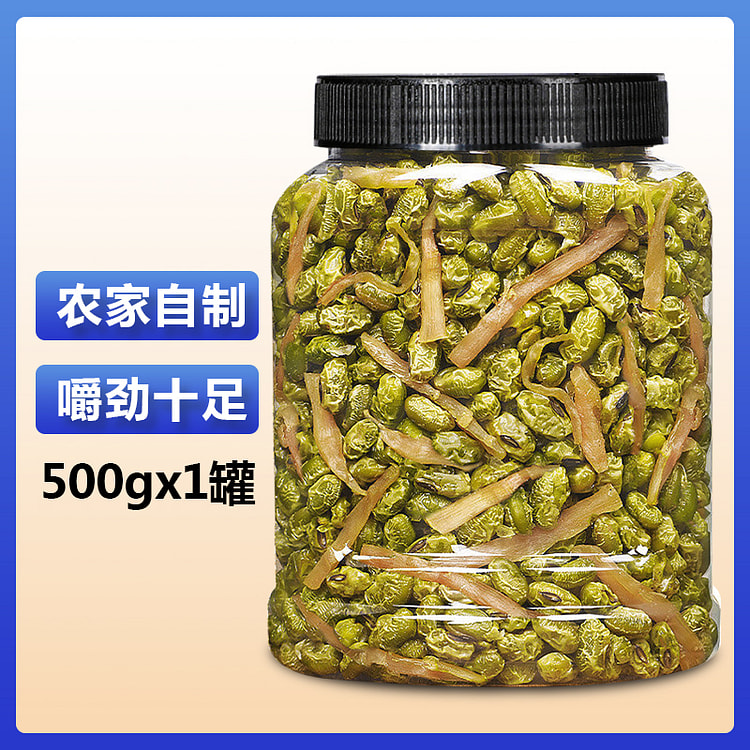 八只金猫农家卤味青豆笋丝500g*1罐
