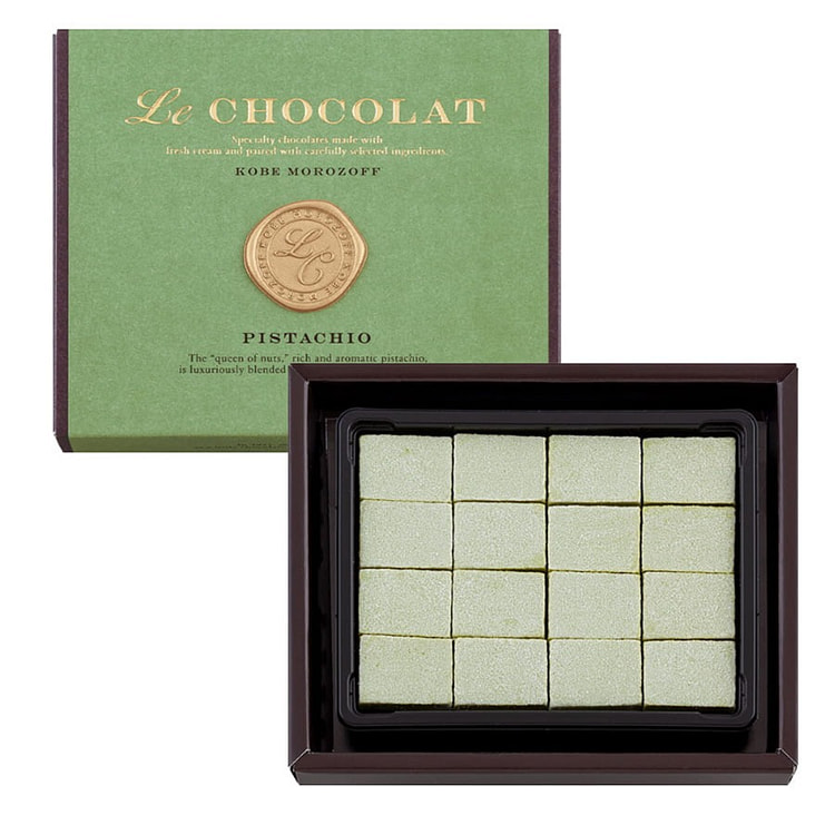 Morozoff Pistachio Flavored Fresh Chocolate16pcs/