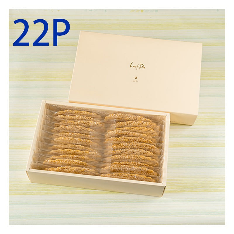 GINZA WEST Coconut Leaf Pie 22 pcs 1 box