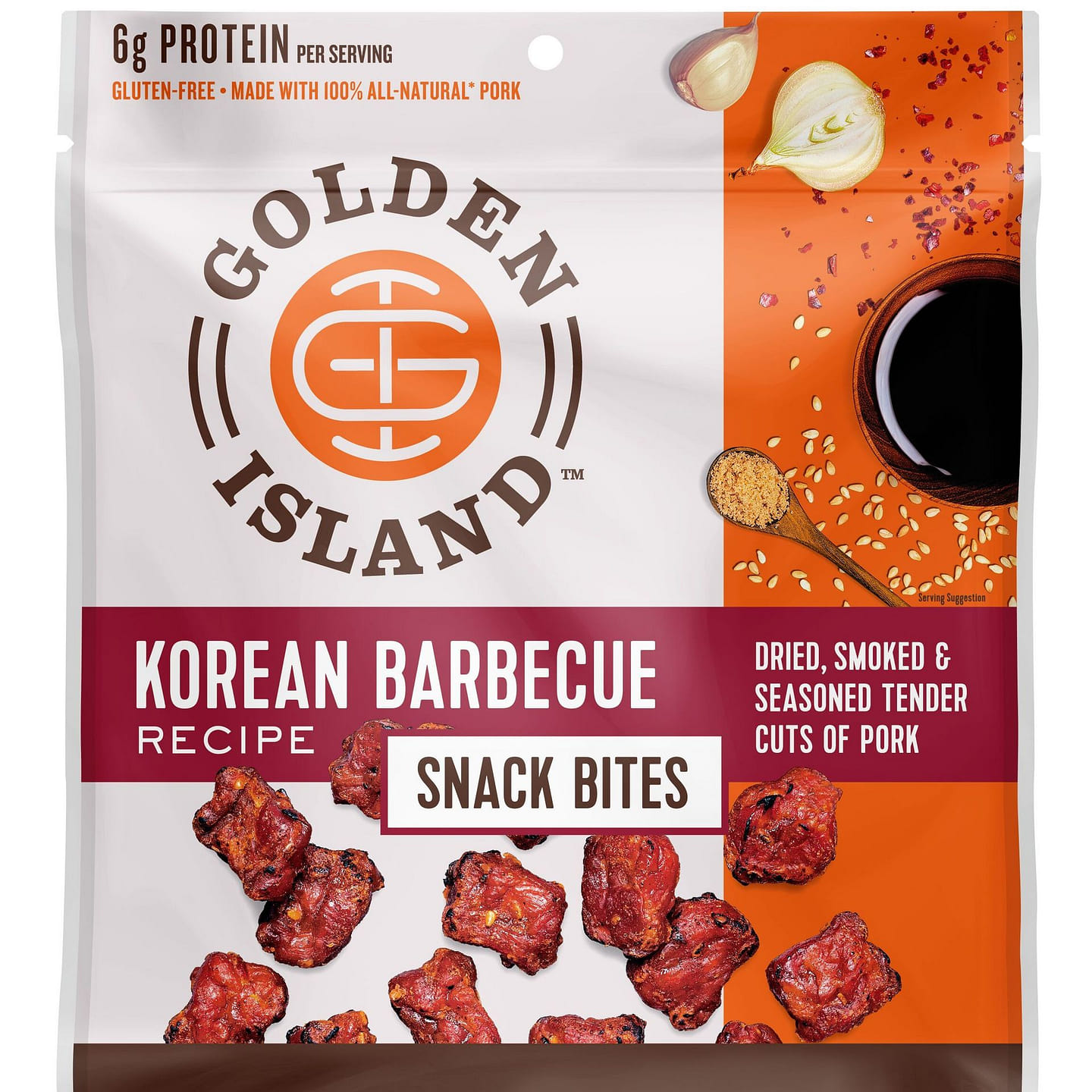 Golden Island Pork Snack Bites - Gluten Free 80g 1 パック