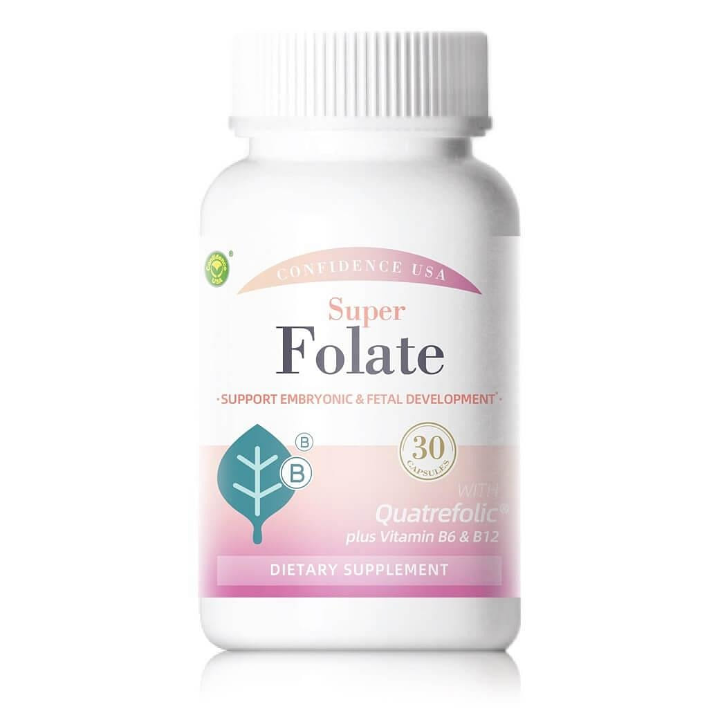 Super Folate 400mcg Vitamin B6 & B12(30 Capsules) 1 カウント