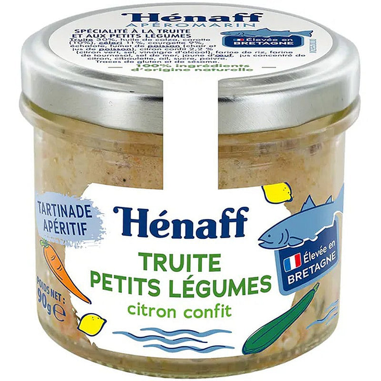 HENAFF Fish & Veggie Spread Lemon Flavor 90g