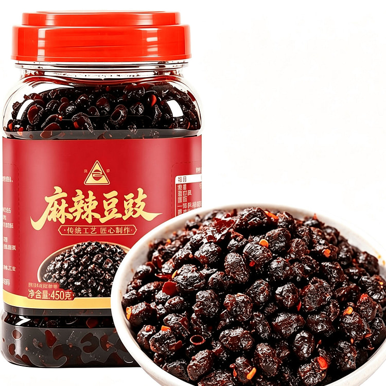 川珍麻辣豆豉炒菜家用调味料四川特产450g 450 克