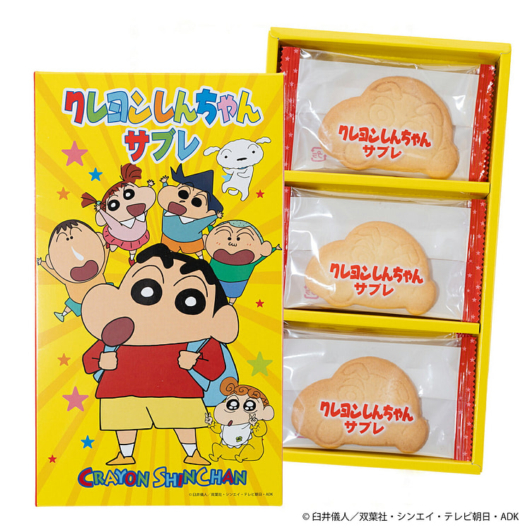 長登屋 蜡笔小新 酥脆饼干 12枚 1 份