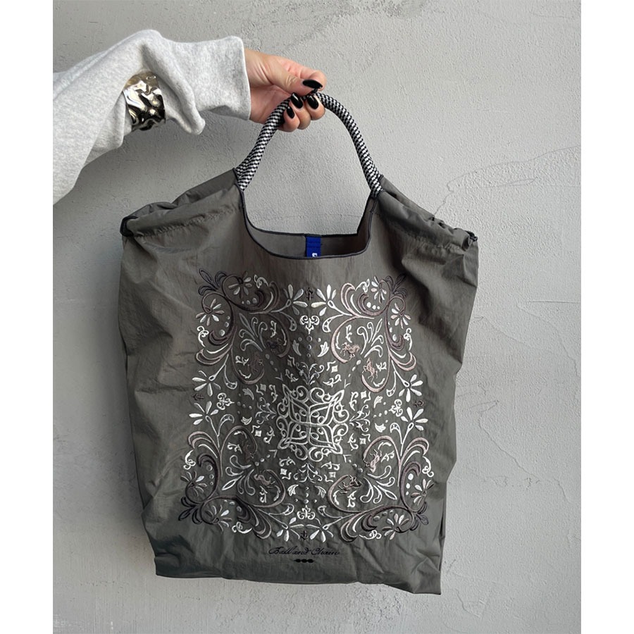 Ball&Chain DAMUSK C.GRAY刺繍エコバッグ(M) - Weee!
