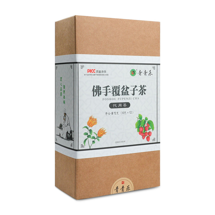青青乐 佛手覆盆子代用茶小袋茶 疏肝理气 补益肝肾 72 克