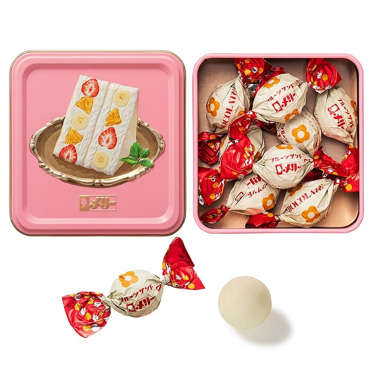Mary情人节限定水果三明治跳跳糖巧克力 8枚 1 盒