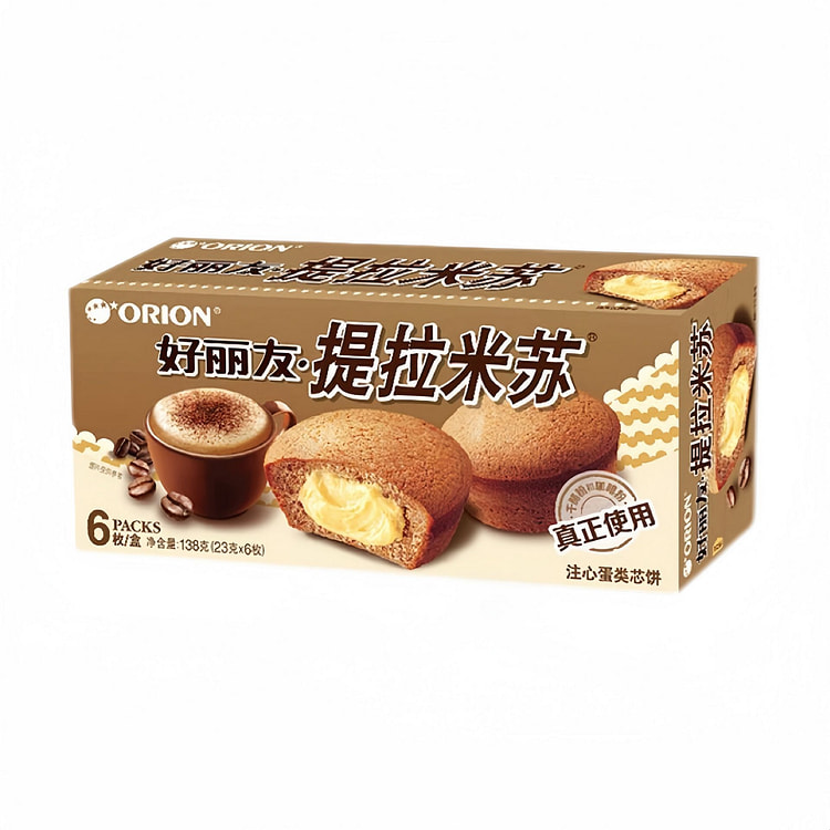 好丽友提拉米苏派23g*6枚 1盒