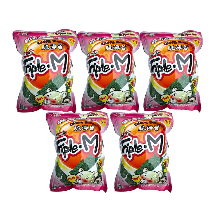 Crispy Seaweed (Spicy Flavor) COMBO 35g 1 pack*5 counts