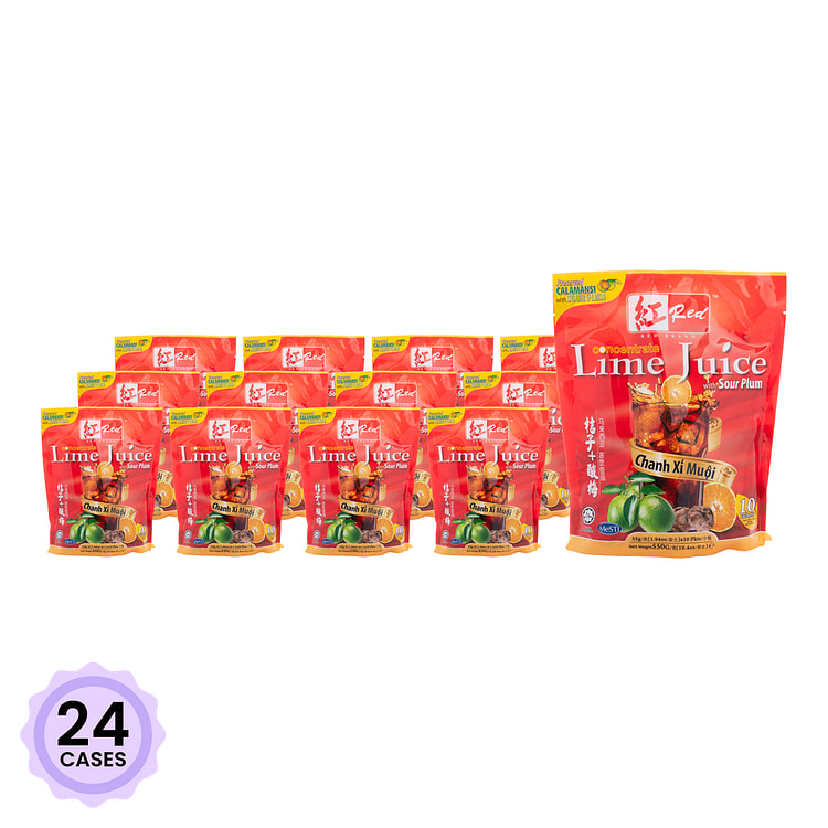 Red Concentrate Lime Juice with Sour Plum