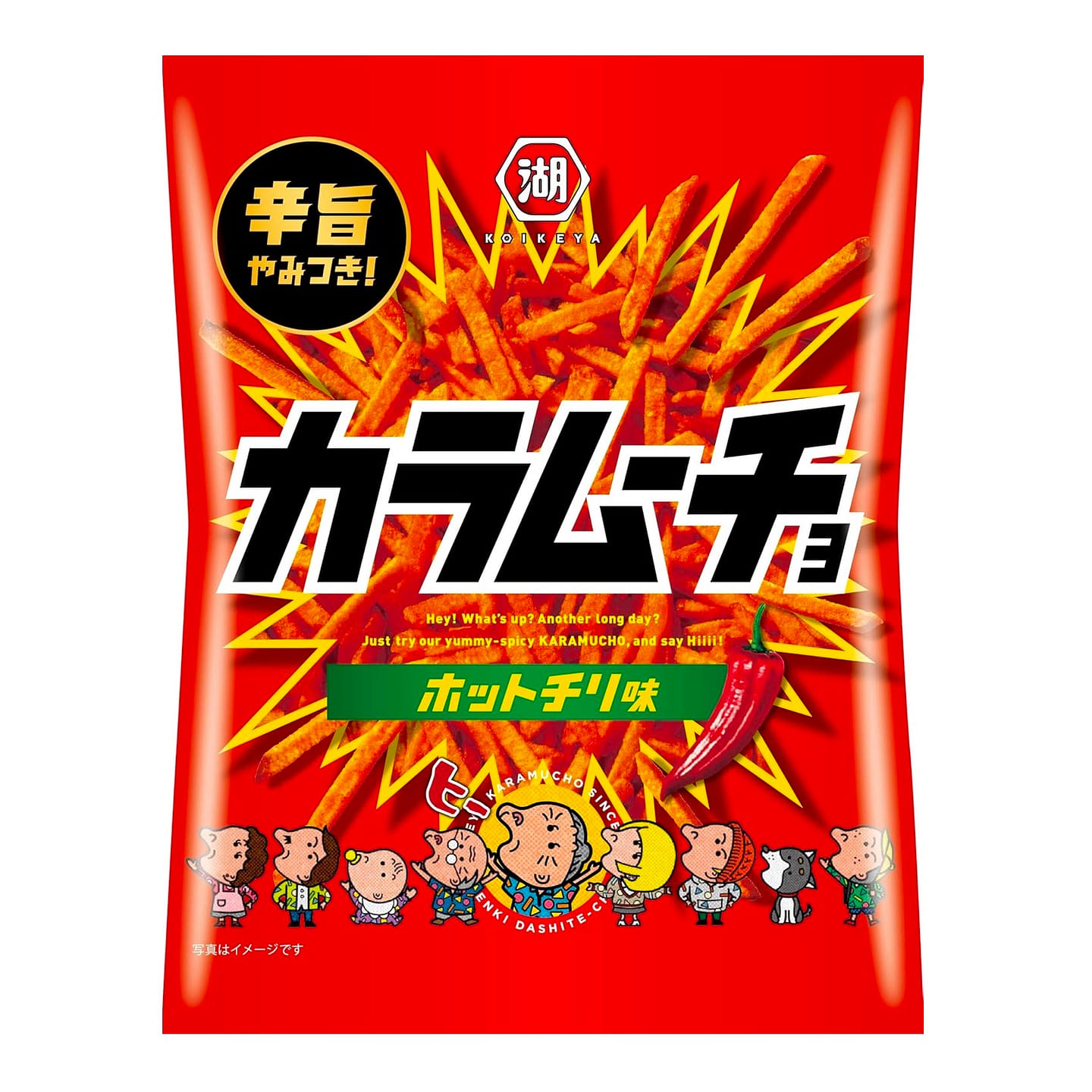 Chips Potato Snack Spicy KARAMUCHO Koikeya 90g 1 個