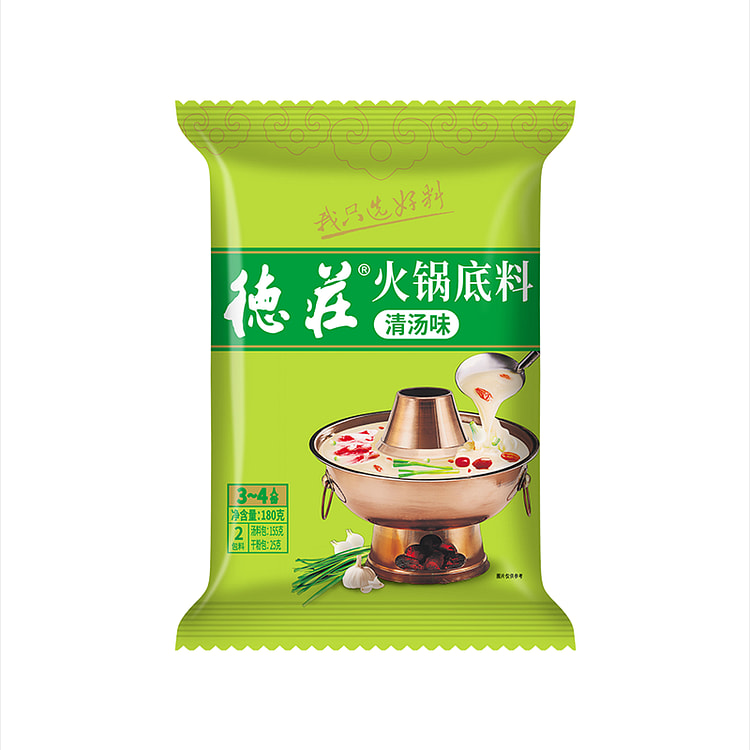 德庄清汤火锅底料180g