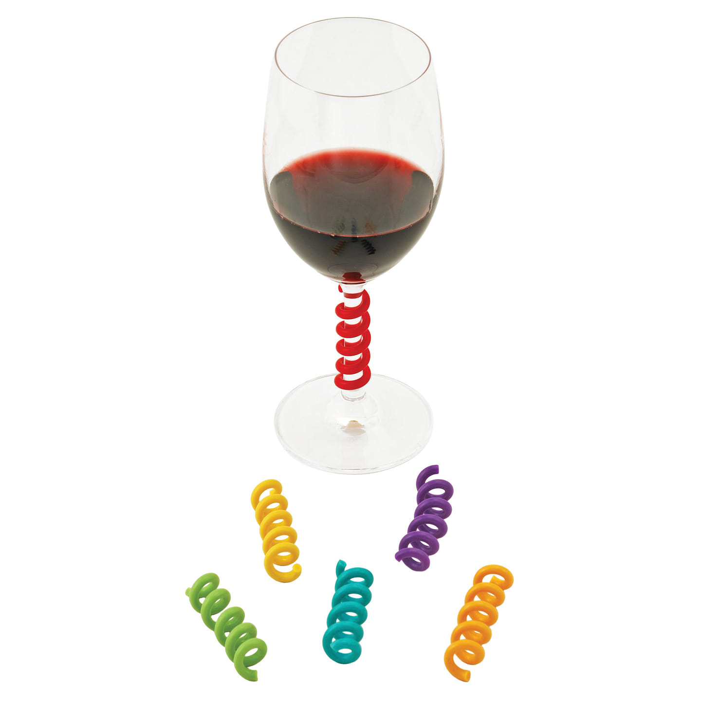 Stem Springs: Silicone Wine Charms 6 each