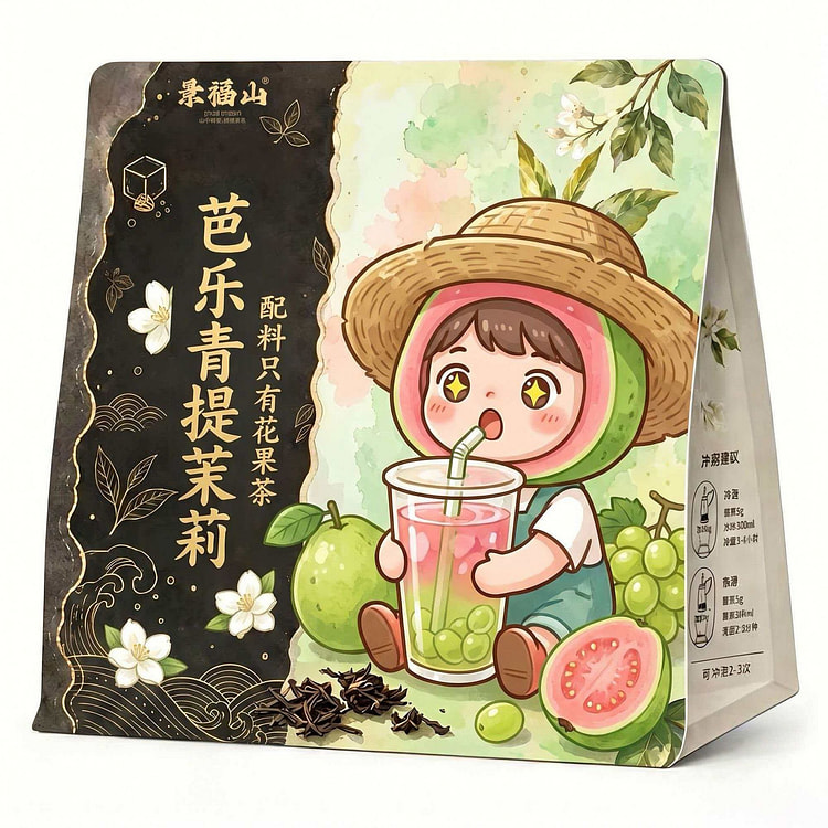 Jingfu Mountain GuavaGreen Grape  Jasmine Tea 100g 100 g