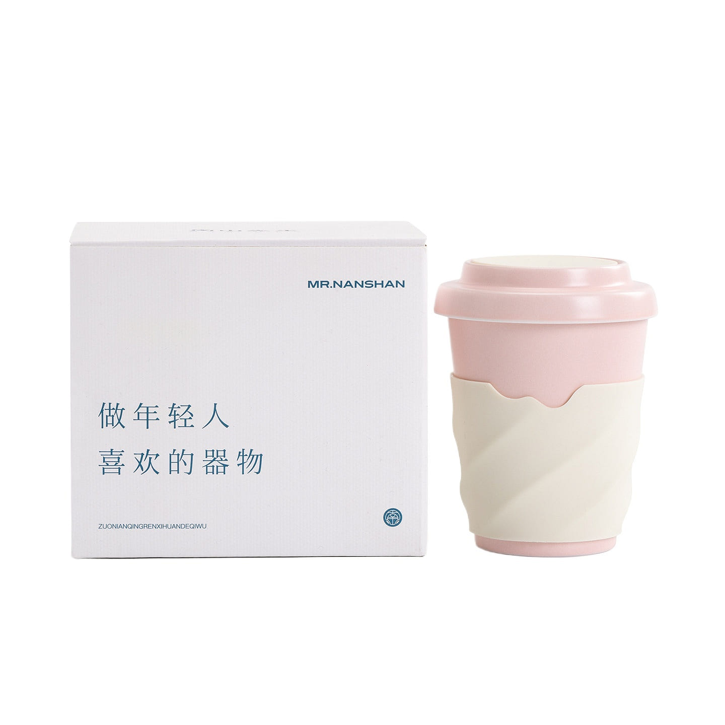 南山先生 倾心茶咖杯随手杯 樱花粉 300毫升 1 盒