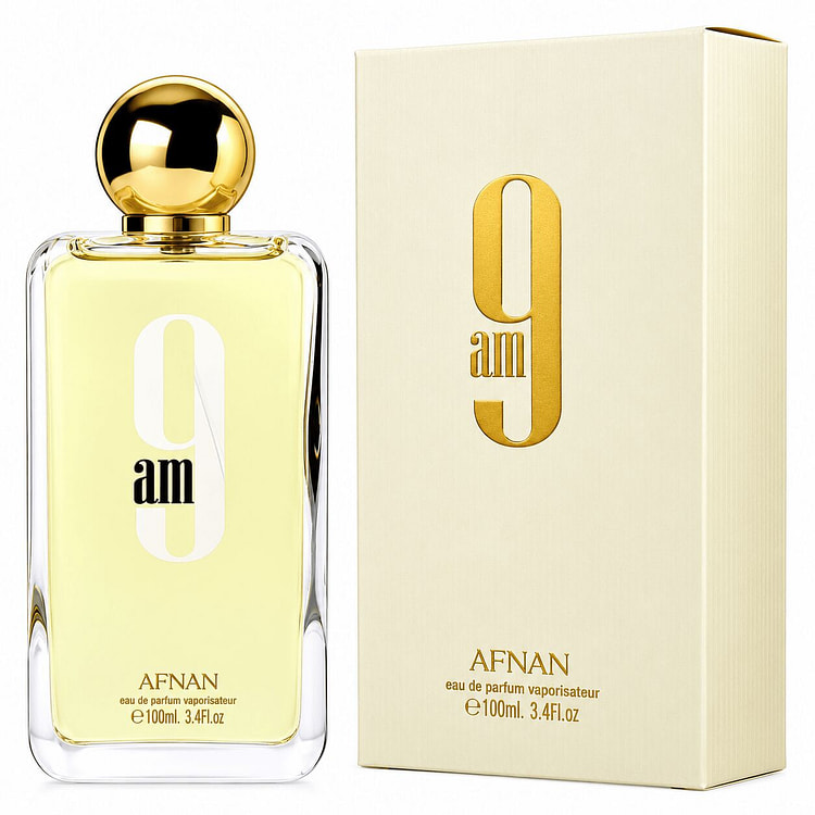 Afnan 9 AM Unisex EDP 3.4 oz Fresh Citrus Scent 1 pack
