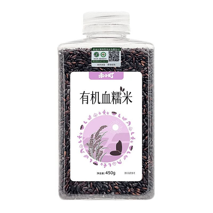 Hexiao Town organic blood glutinous rice 450g 450 g