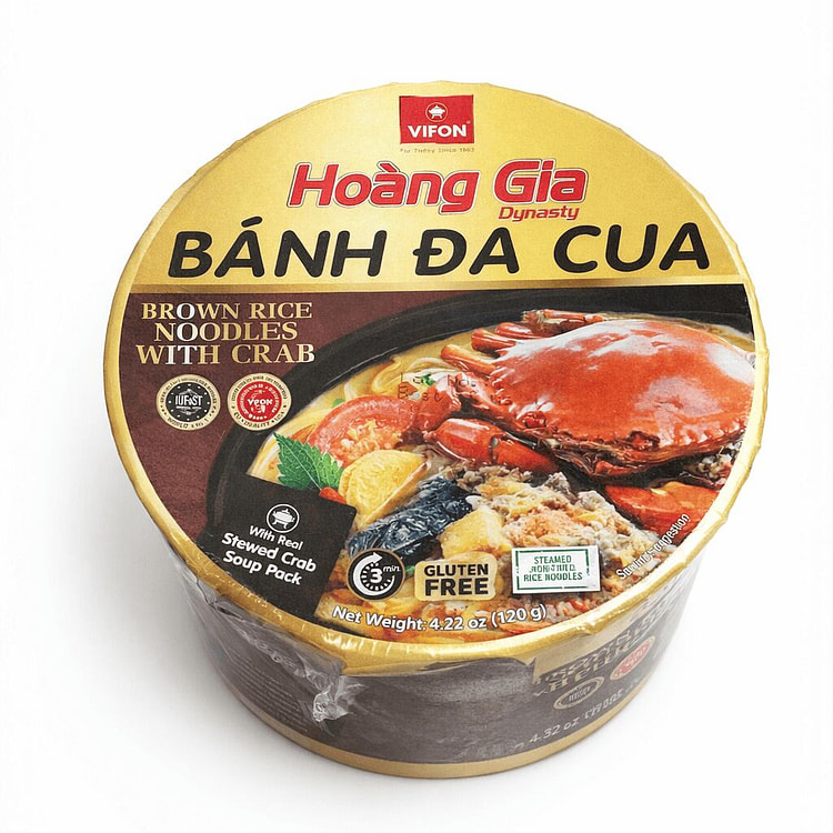 VIFON 皇家蟹味棕米河粉纸碗 12碗 4.22 盎司