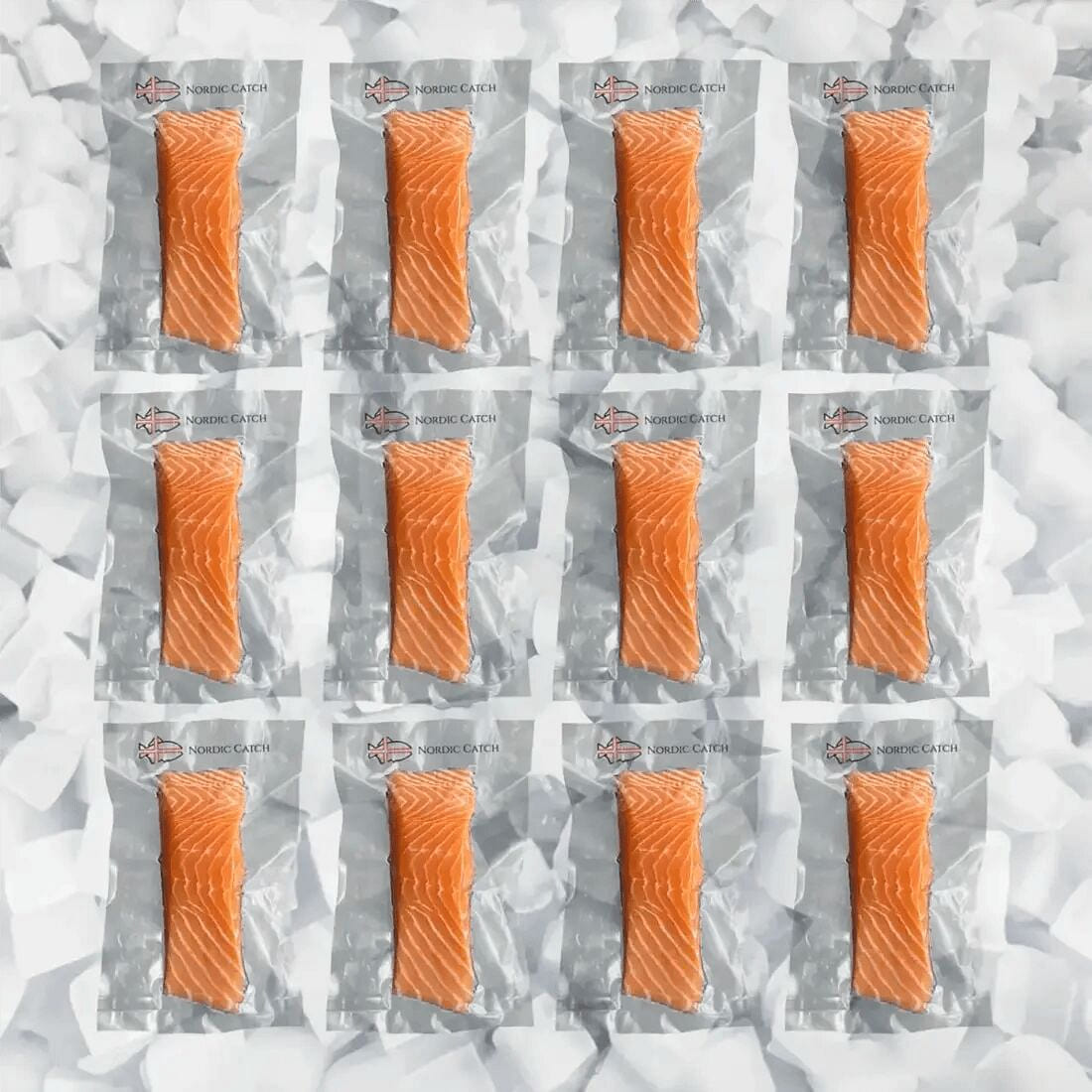 Sushi-Grade Salmon, Iceland Bulk Case 4.2 lb*12 pack