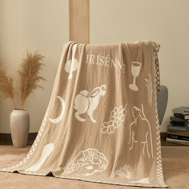 Solen Plush Blanket Oatmeal Fable-130x180cm 2000 g
