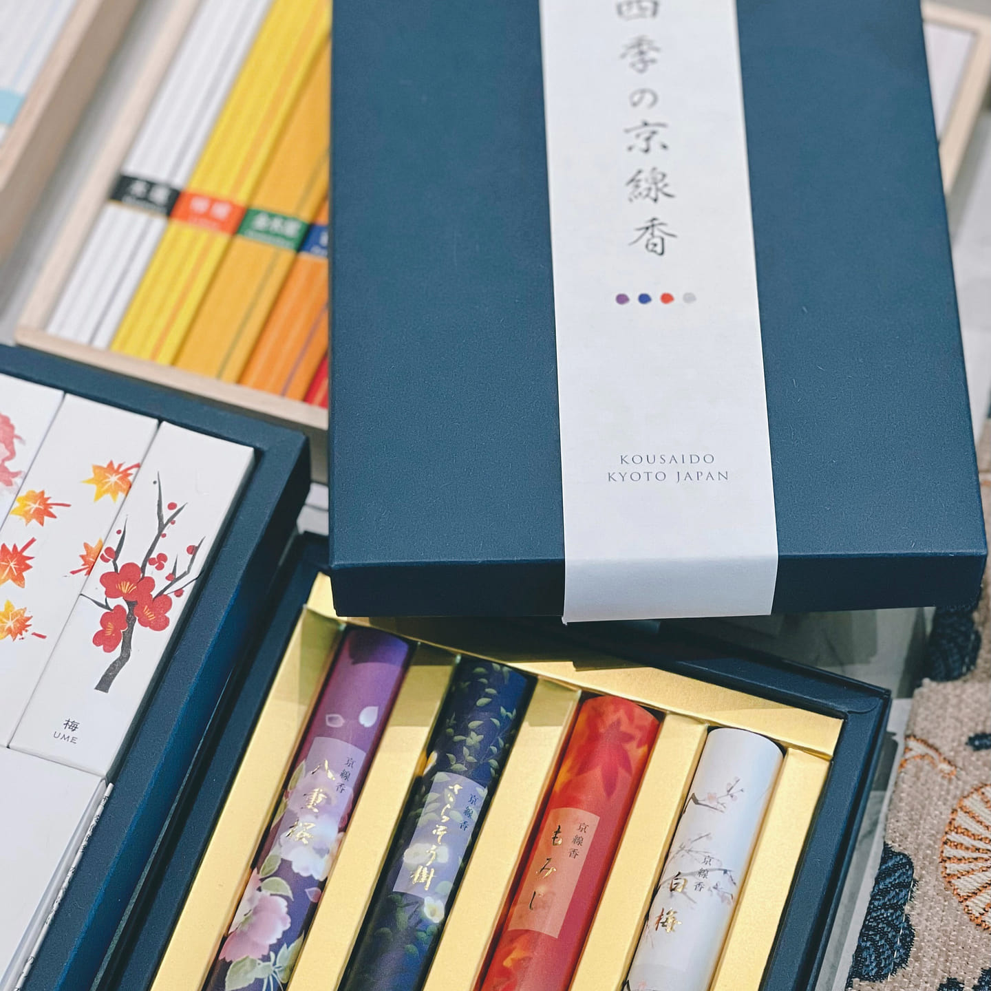 Japan Kyoto Four Seasons Incense set(Gift Box) 1 count