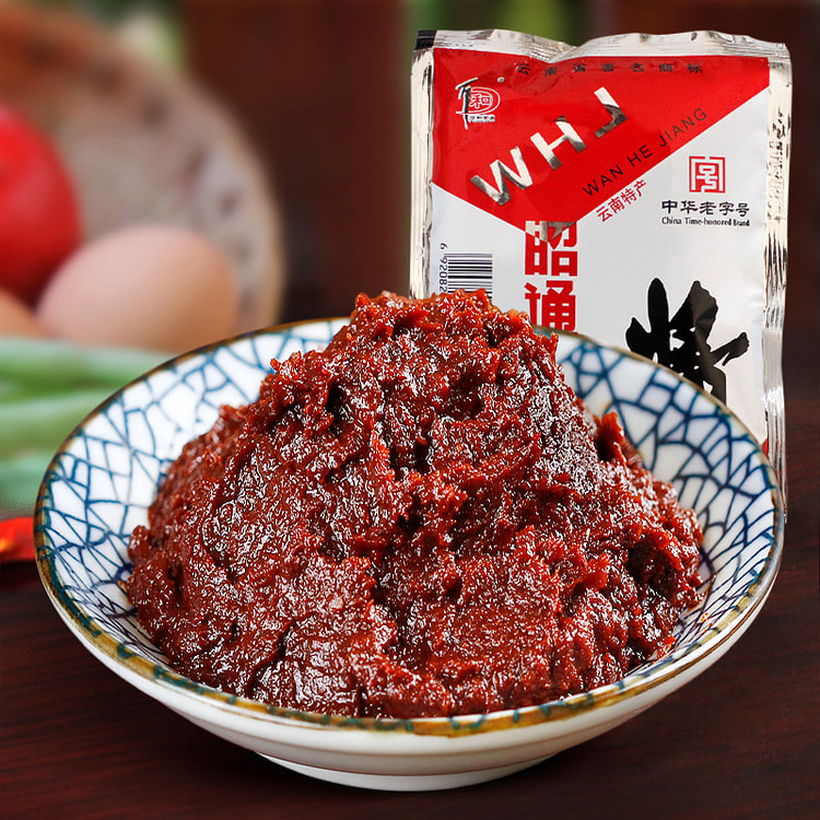 云南特产万和昭通酱黄豆酱拌面酱土豆酱150g*1袋