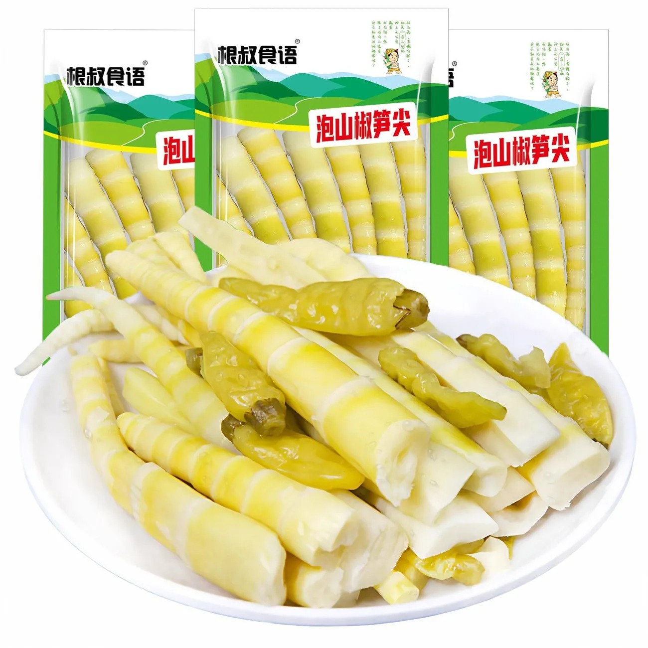 根叔食语椒嫩笋尖100*1 100 克- Weee!