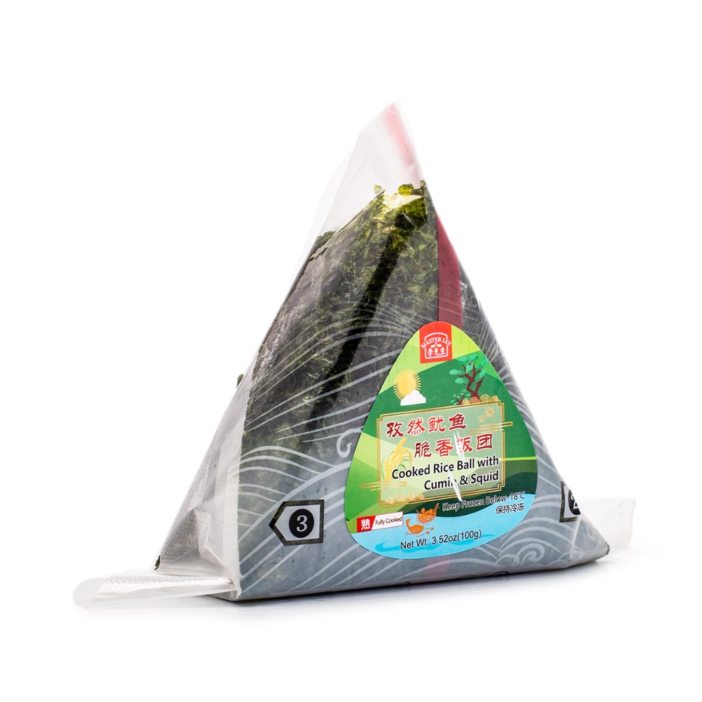 Get Master Lee Cooked Rice Ball with Cumin & Squid, Frozen