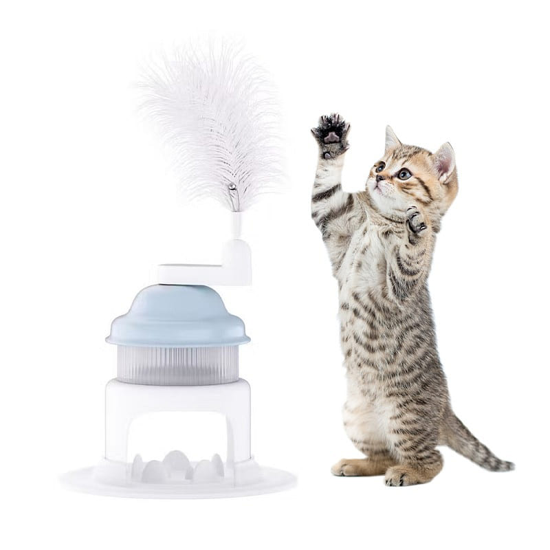 TreatDispensing Cat Toy FeatherTumbler Interactive 1 count