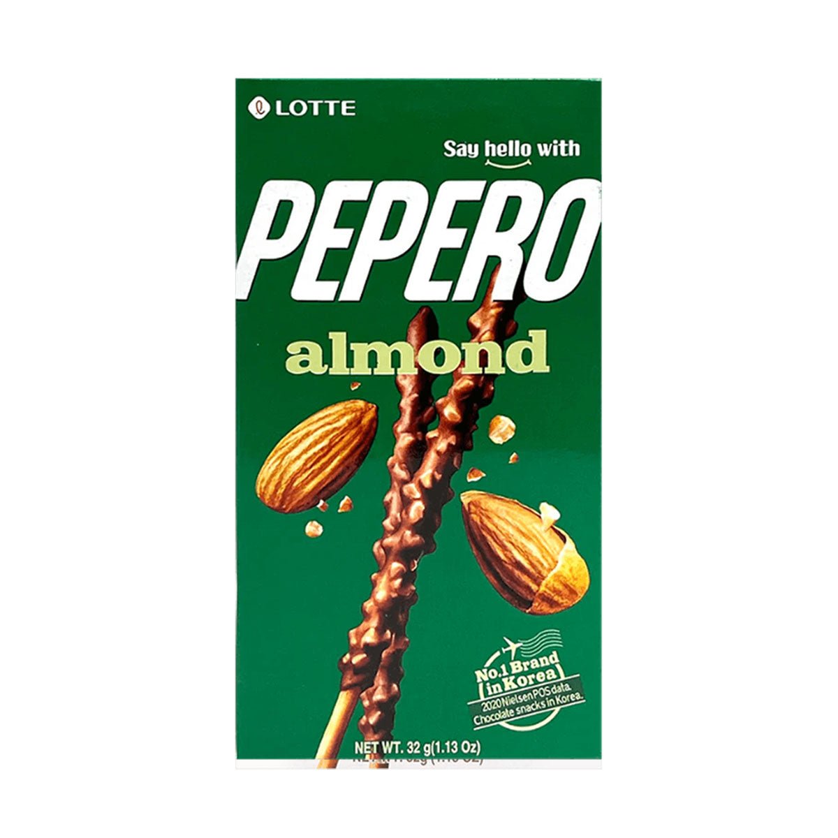 Lotte Pepero Almond Flavor Biscuit Sticks - 32g 1 份