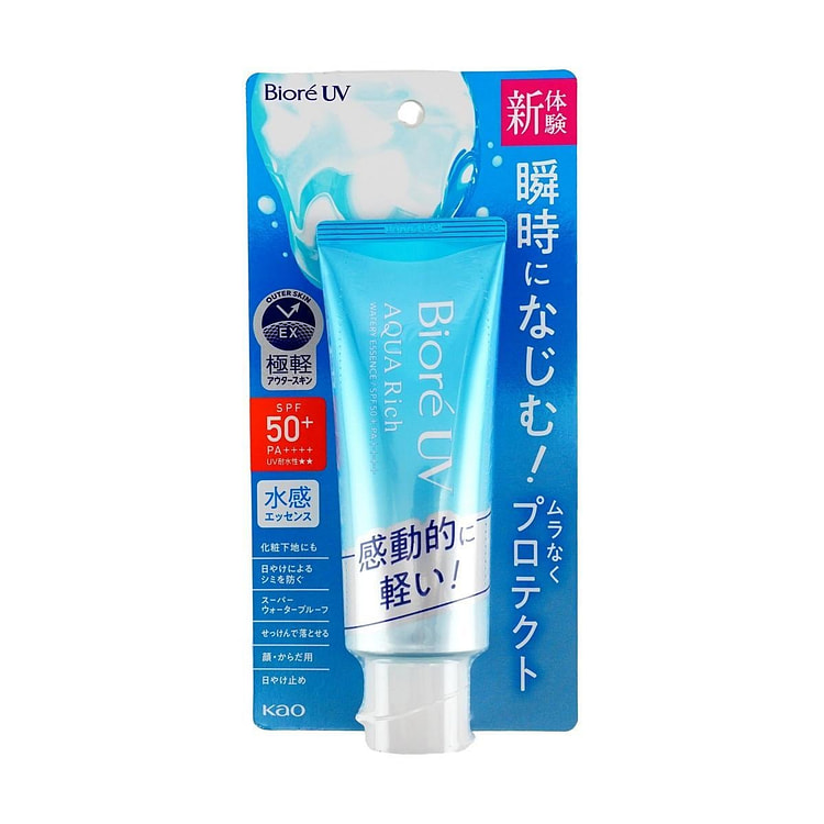 花王 ビオレ UV アクアリッチ ウォータリーエッセンス SPF50+ PA++++ 70 グラム
